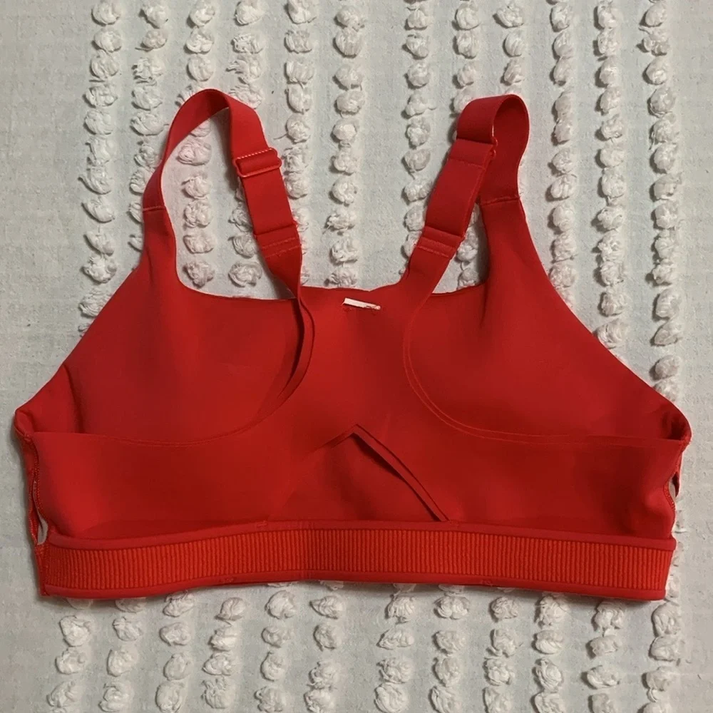 Lululemon Ultralu Square-neck Workout Bra Medium Support Size 8 Vibrant Color